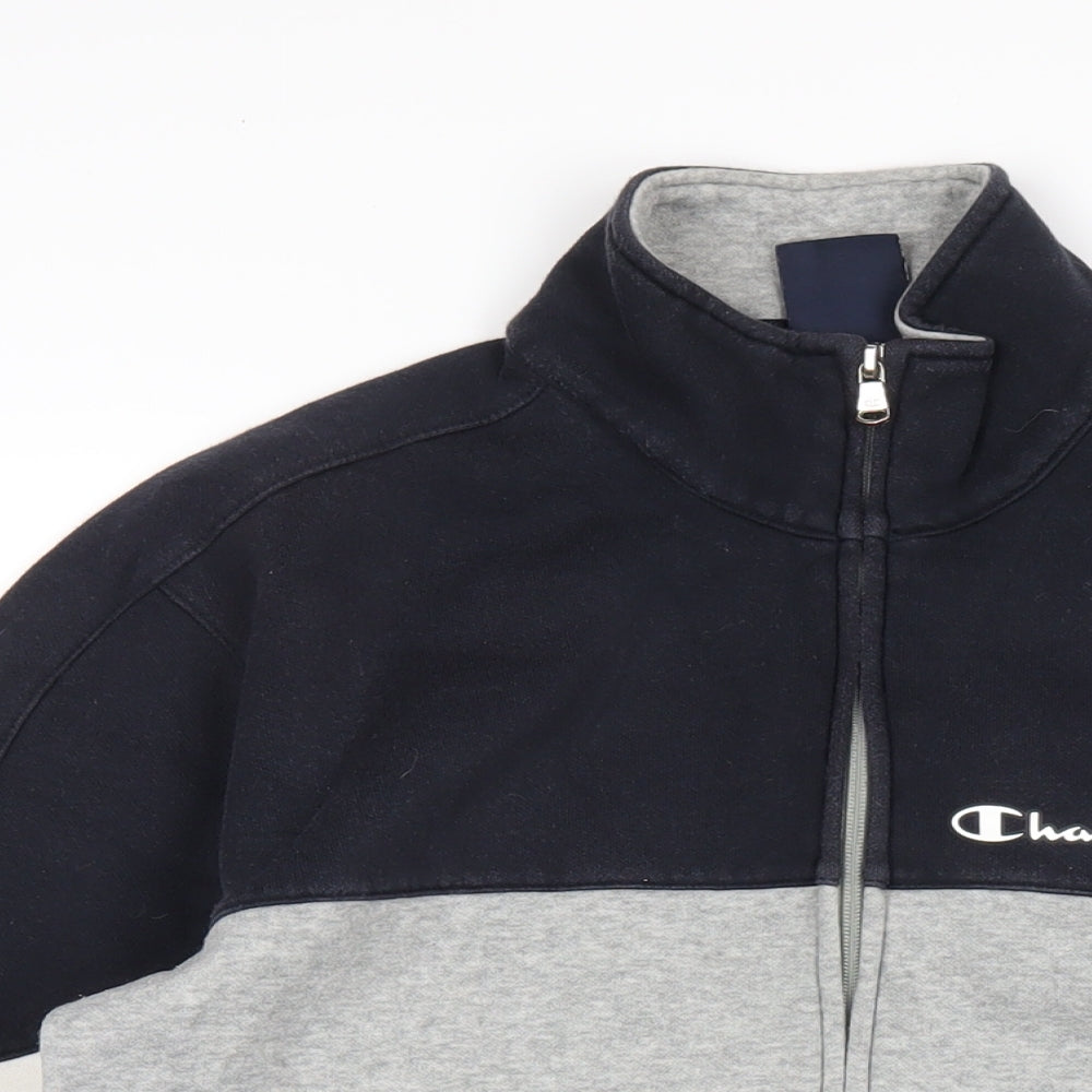 Champion Mens Grey Cotton Full Zip Sweatshirt Size S