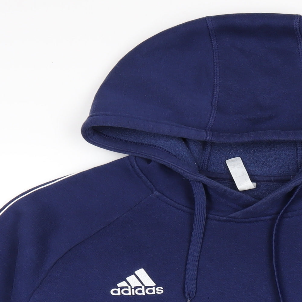 adidas Mens Blue Cotton Pullover Sweatshirt Size XL