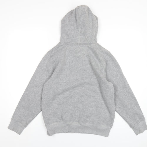 Converse Boys Grey Cotton Pullover Hoodie Size 13-14 Years Pullover