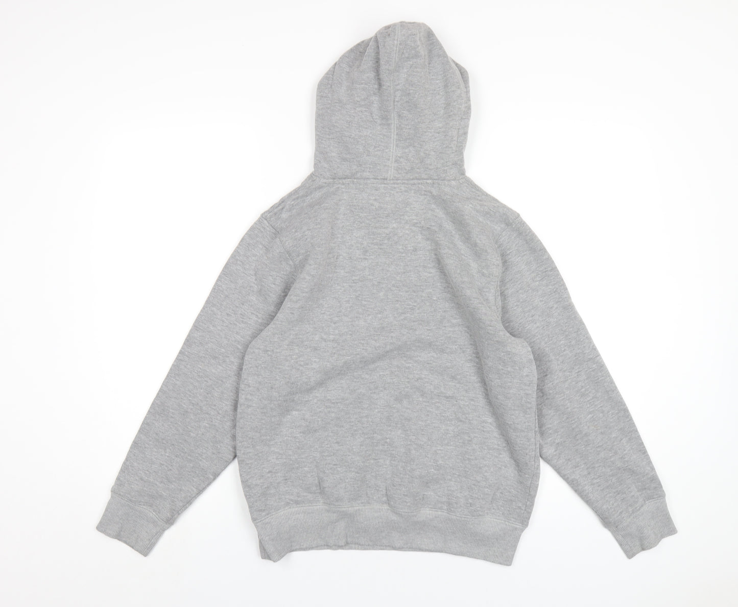 Converse Boys Grey Cotton Pullover Hoodie Size 13-14 Years Pullover