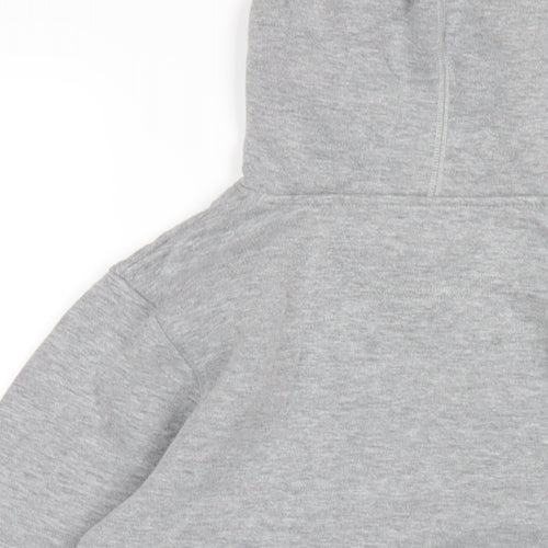 Converse Boys Grey Cotton Pullover Hoodie Size 13-14 Years Pullover