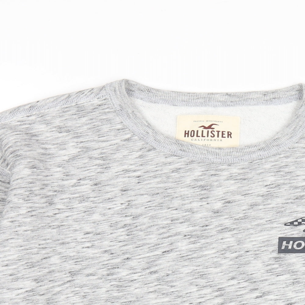 Hollister Womens Grey Cotton Pullover Sweatshirt Size XS Pullover