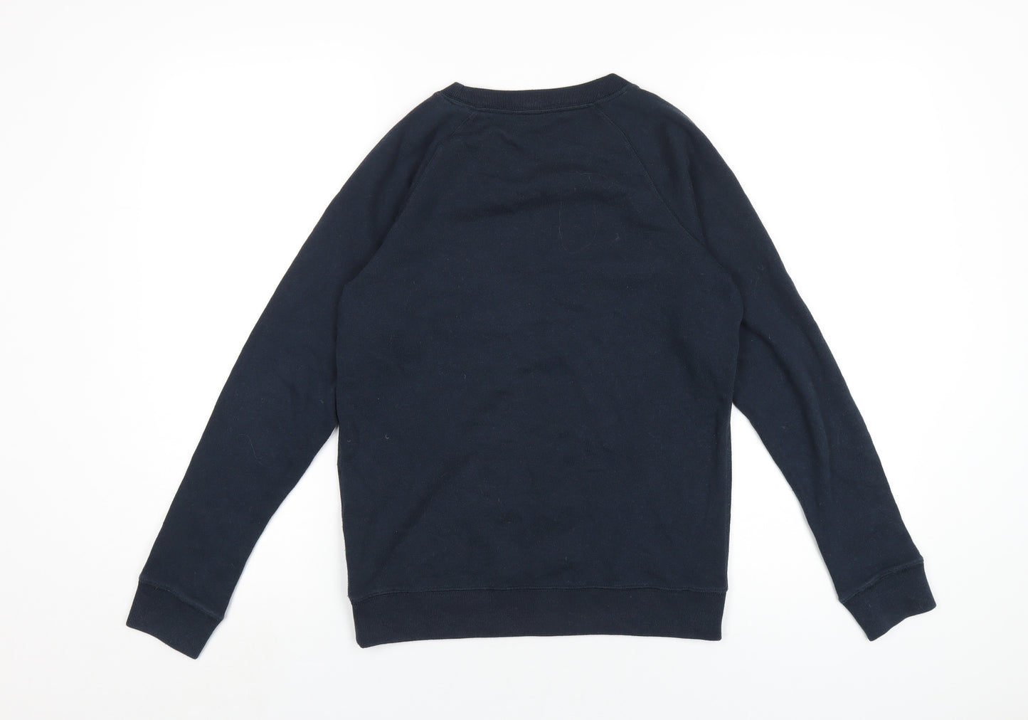 Jack Wills Womens Blue Cotton Pullover Sweatshirt Size 8 Pullover