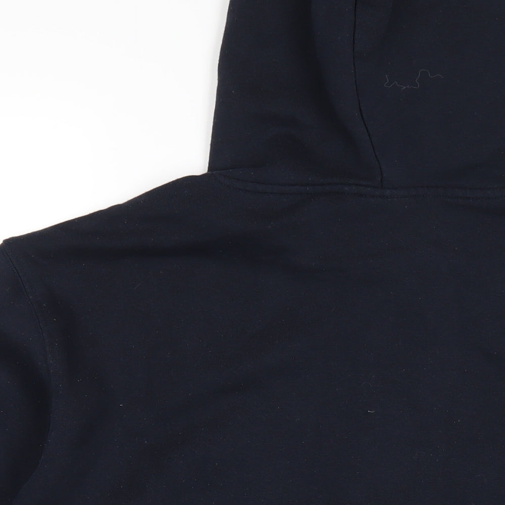 Champion Mens Blue Cotton Pullover Hoodie Size L