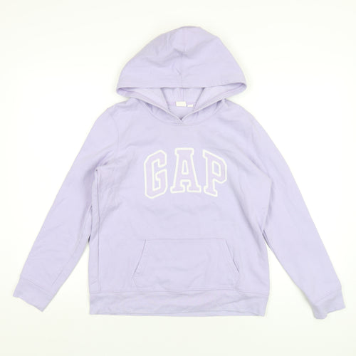 Gap Womens Purple Cotton Pullover Hoodie Size S Pullover - Embroidered Logo