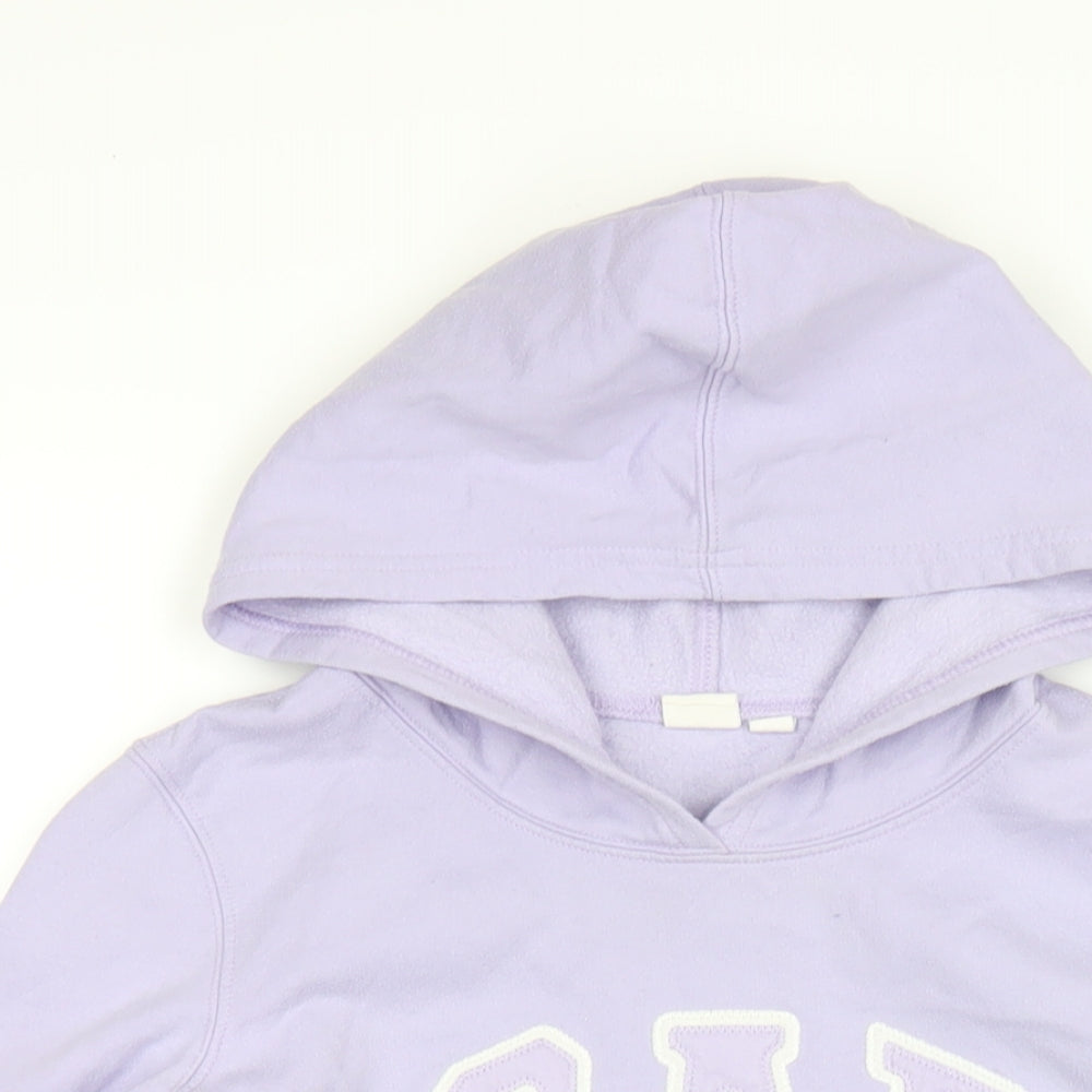 Gap Womens Purple Cotton Pullover Hoodie Size S Pullover - Embroidered Logo