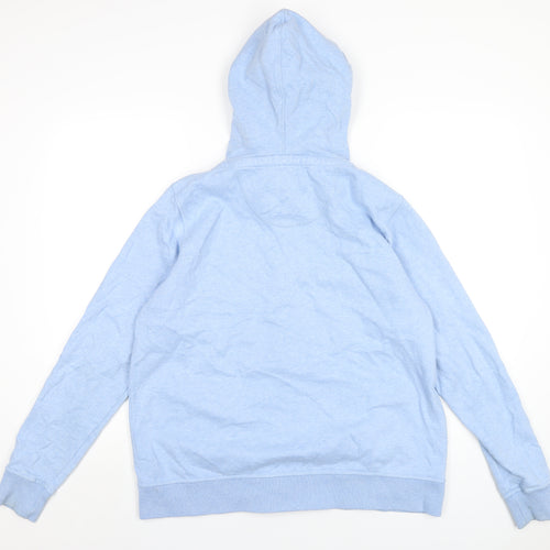 Fat Face Womens Blue Cotton Full Zip Hoodie Size 16 Zip