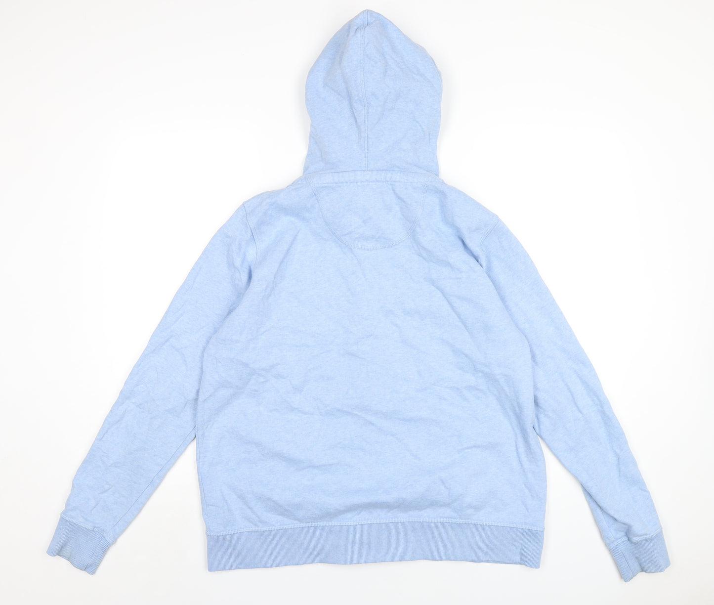 Fat Face Womens Blue Cotton Full Zip Hoodie Size 16 Zip