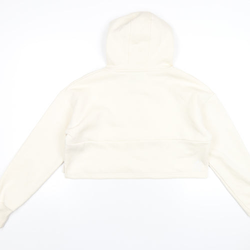 Gym King Womens Ivory Cotton Pullover Hoodie Size 14 Pullover