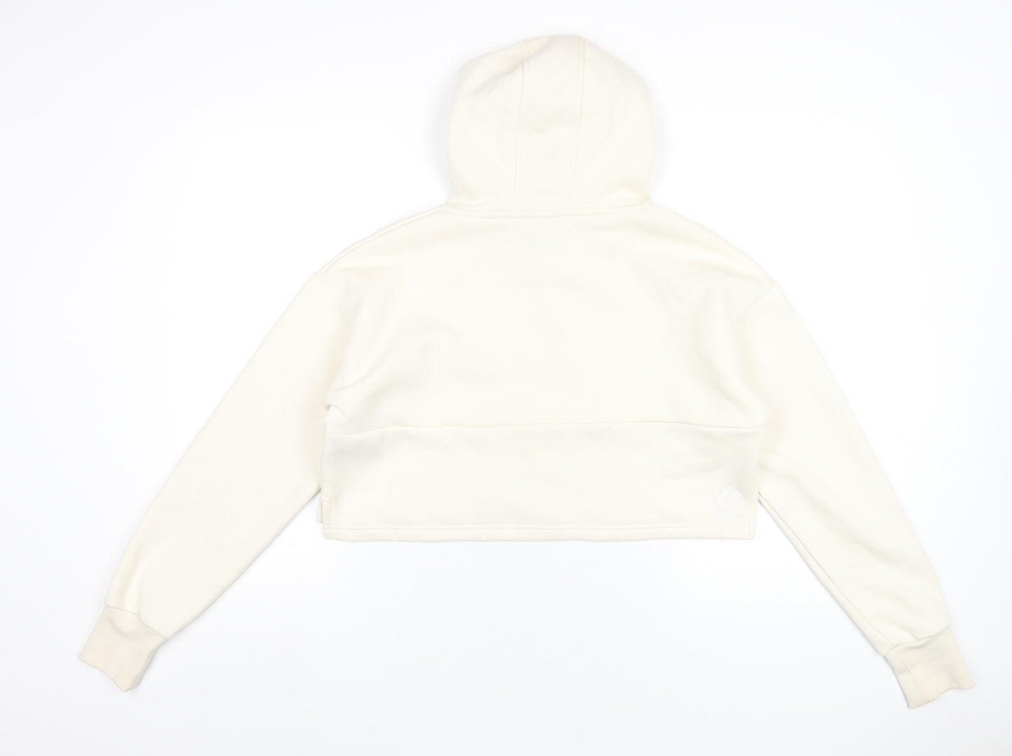 Gym King Womens Ivory Cotton Pullover Hoodie Size 14 Pullover