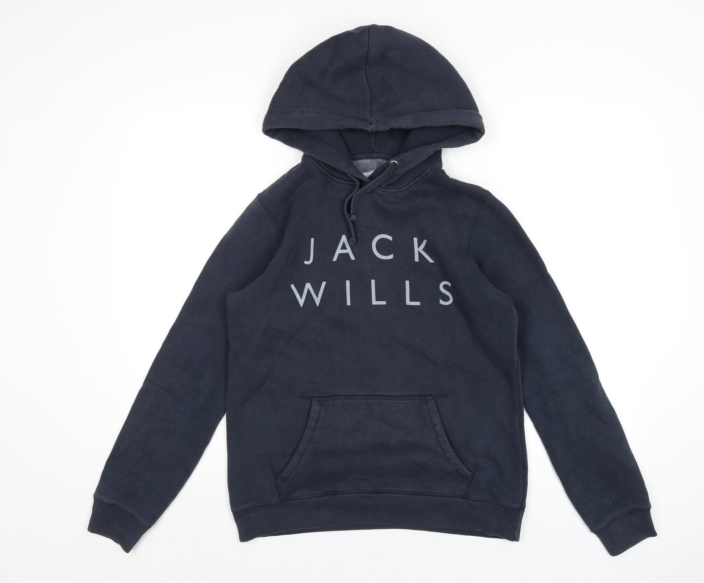 Jack Wills Womens Blue Cotton Pullover Hoodie Size 10 Pullover