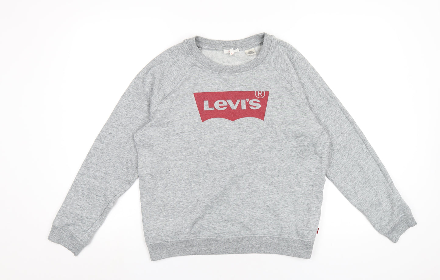 Levi's Womens Grey Cotton Pullover Sweatshirt Size S Pullover