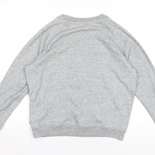 Levi's Womens Grey Cotton Pullover Sweatshirt Size S Pullover