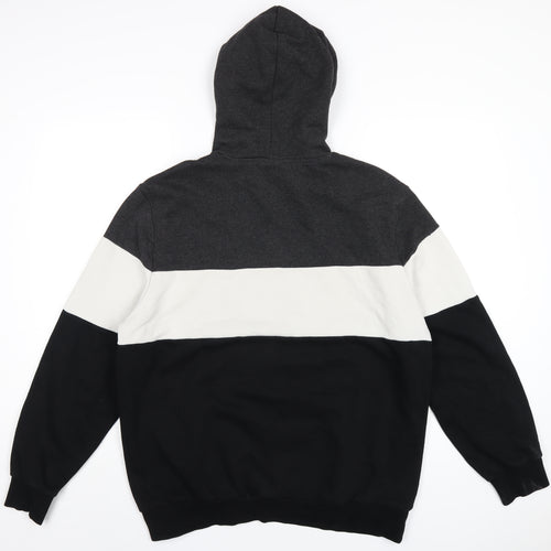 C&A Mens Black Cotton Pullover Hoodie Size XL