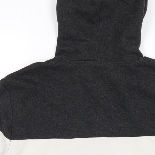 C&A Mens Black Cotton Pullover Hoodie Size XL