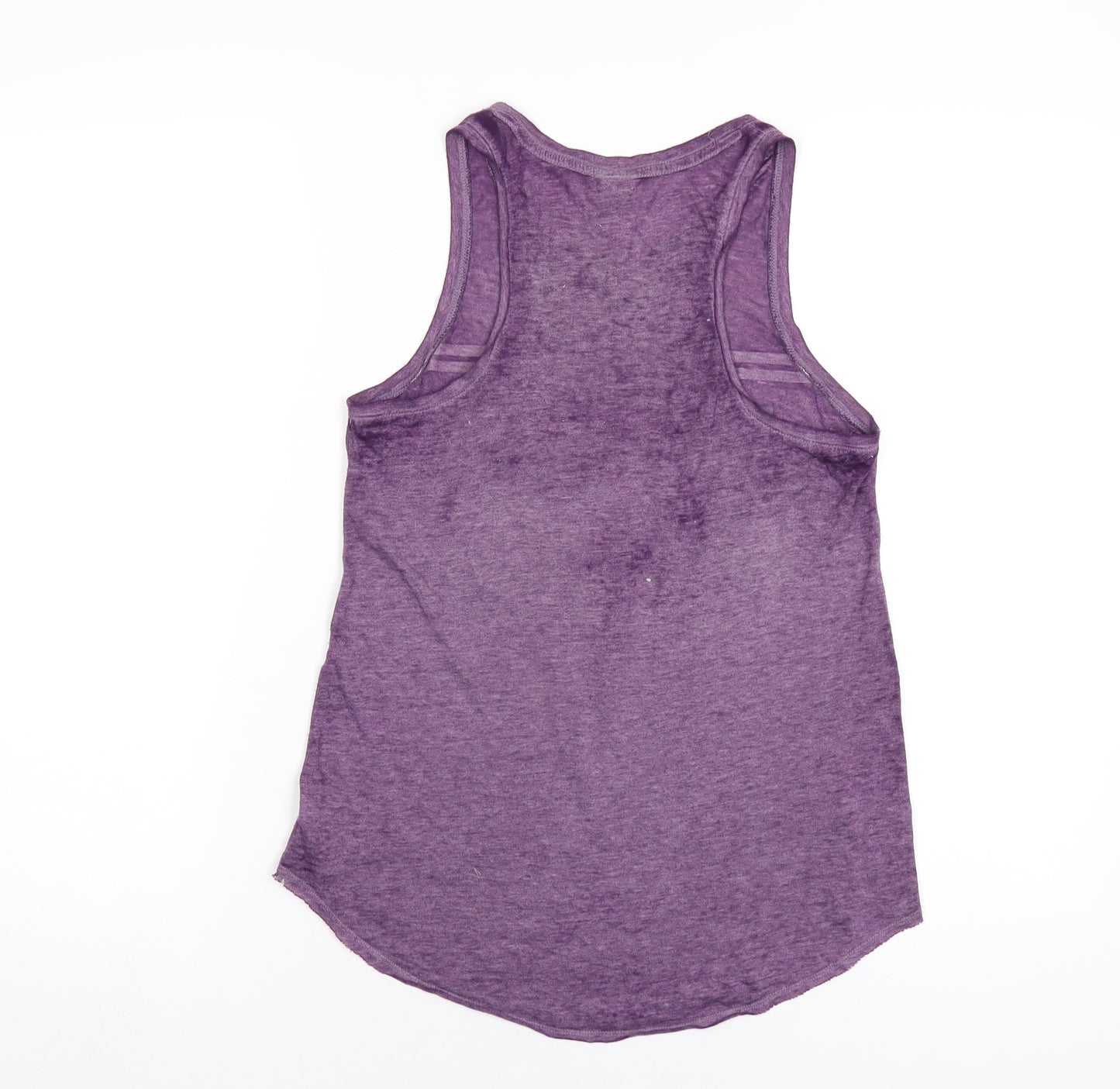 PINK Womens Purple Cotton Basic Tank Size XS Scoop Neck - Rise & Grind