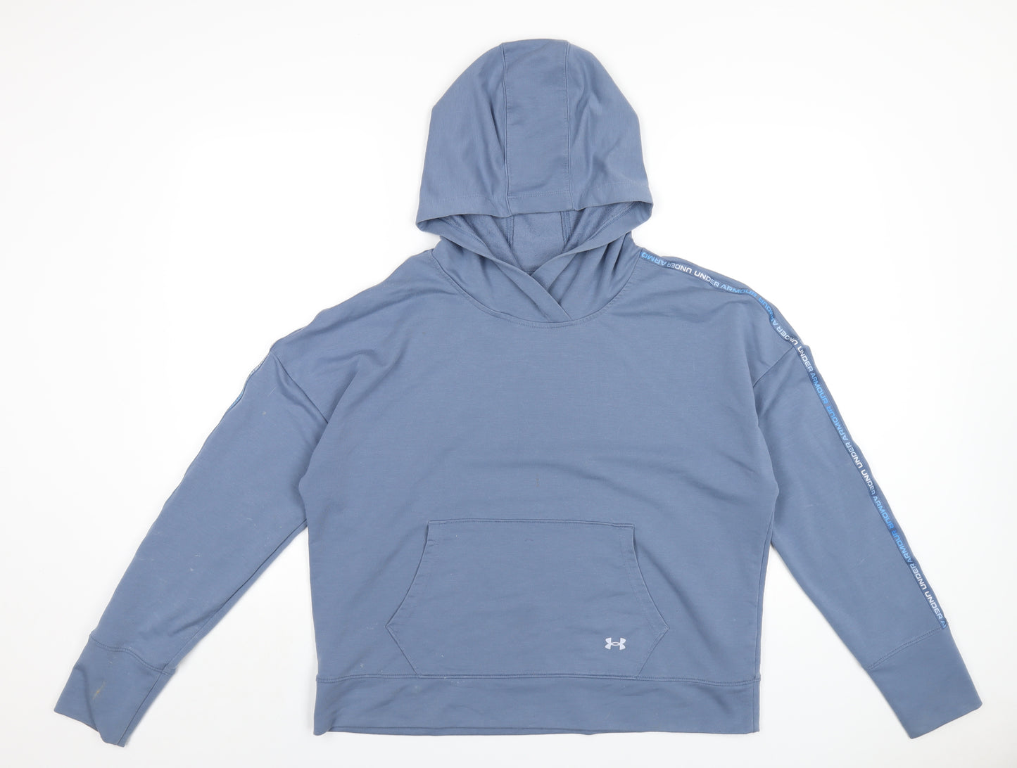 Under armour Womens Blue Polyester Pullover Hoodie Size L Pullover