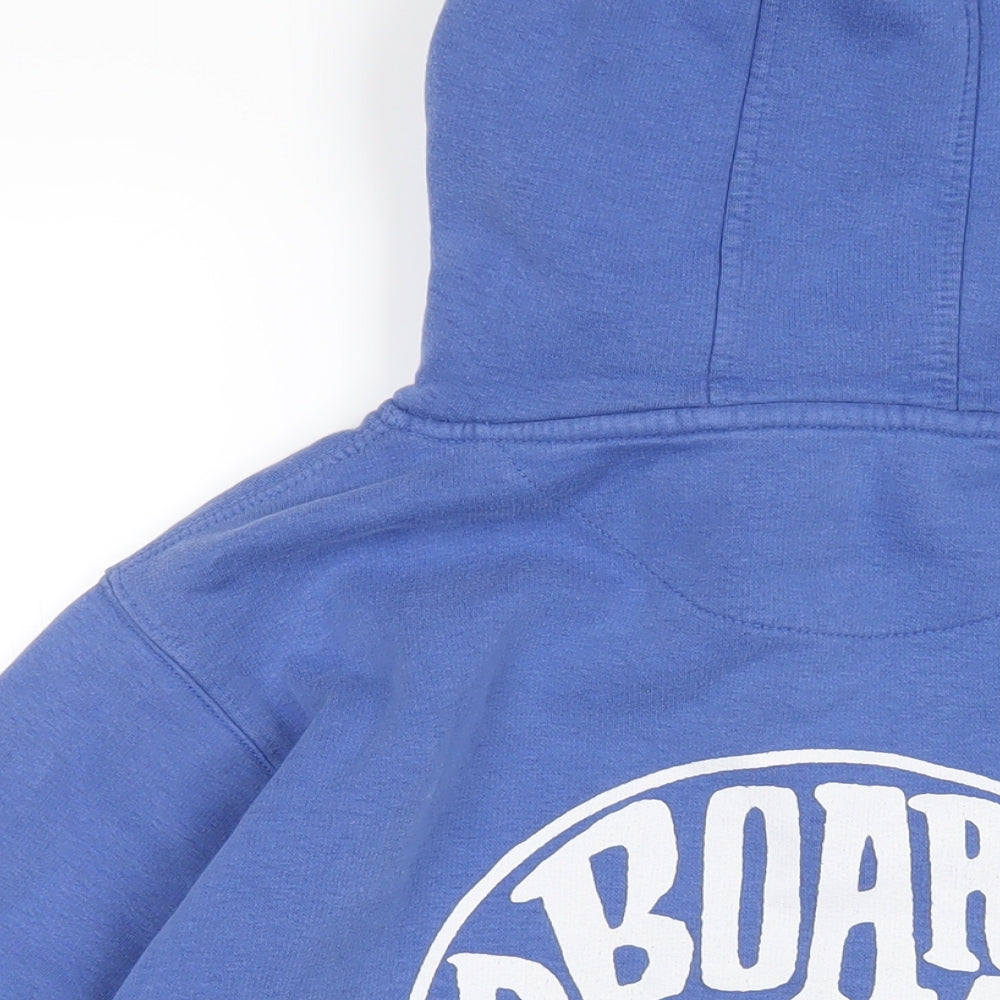 Board Riders Club Mens Blue Cotton Pullover Hoodie Size L - Board Riders Club Cornwall