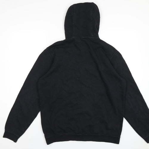 Nike Mens Black Cotton Full Zip Hoodie Size L