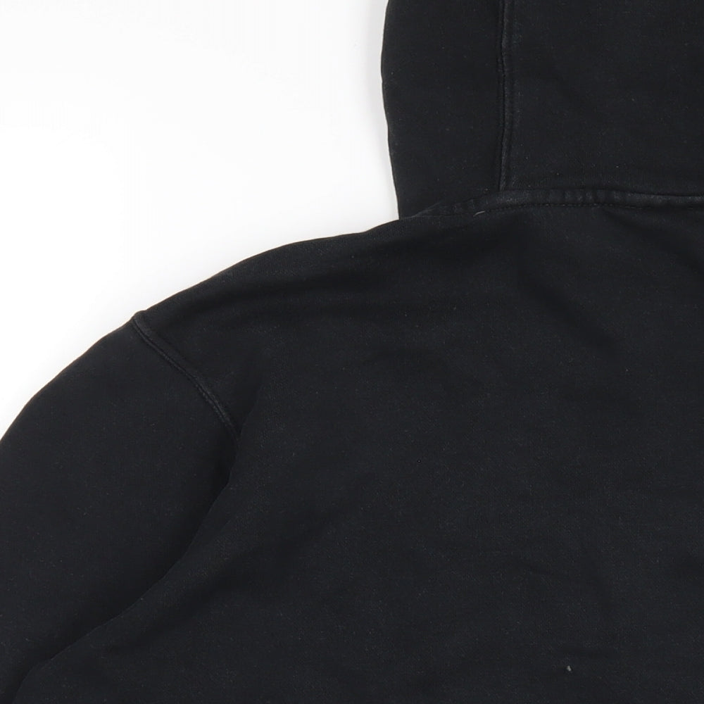 Nike Mens Black Cotton Full Zip Hoodie Size L