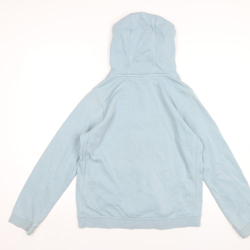Nike Boys Blue Cotton Pullover Hoodie Size 13-14 Years Pullover