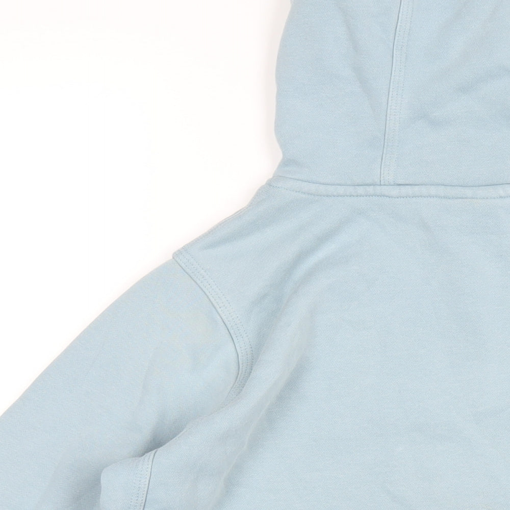 Nike Boys Blue Cotton Pullover Hoodie Size 13-14 Years Pullover
