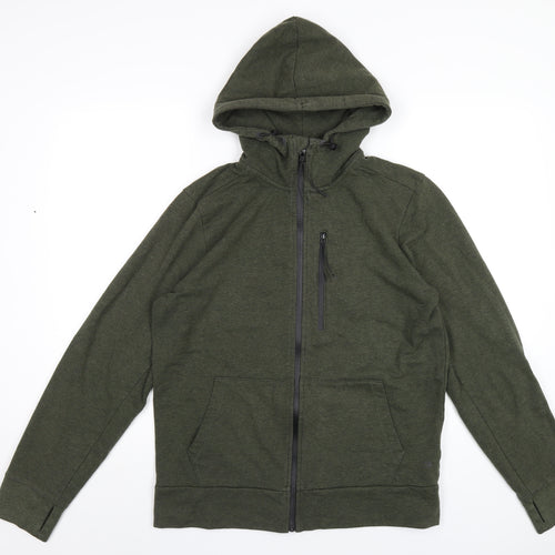 Gap Mens Green Cotton Full Zip Hoodie Size M