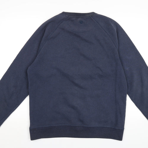 Fat Face Mens Blue Cotton Pullover Sweatshirt Size M