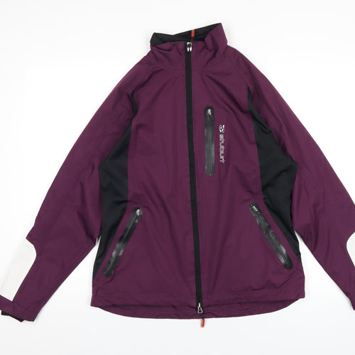 Stuburt Womens Purple Rain Coat Coat Size M Zip