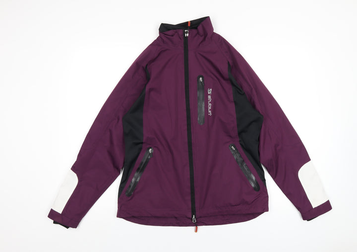 Stuburt Womens Purple Rain Coat Coat Size M Zip