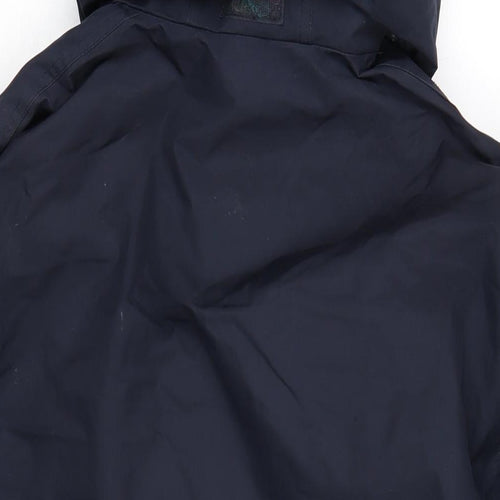 Regatta Mens Blue Rain Coat Coat Size S Zip