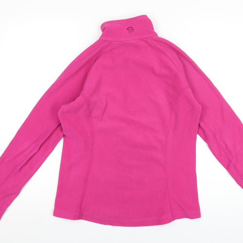 Mountain Hardwear Womens Pink Polyester Pullover Sweatshirt Size M Zip