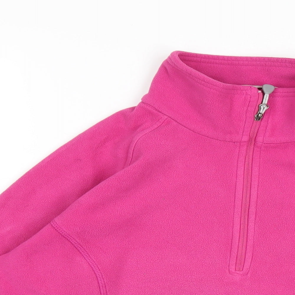 Mountain Hardwear Womens Pink Polyester Pullover Sweatshirt Size M Zip