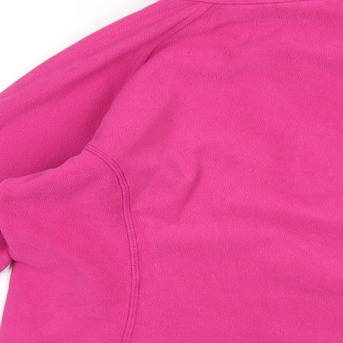 Mountain Hardwear Womens Pink Polyester Pullover Sweatshirt Size M Zip