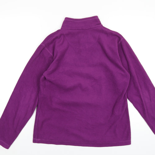 Regatta Womens Purple Polyester Pullover Sweatshirt Size 10 Zip