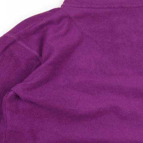 Regatta Womens Purple Polyester Pullover Sweatshirt Size 10 Zip