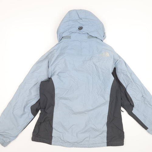 The North Face Womens Blue Rain Coat Coat Size M Zip