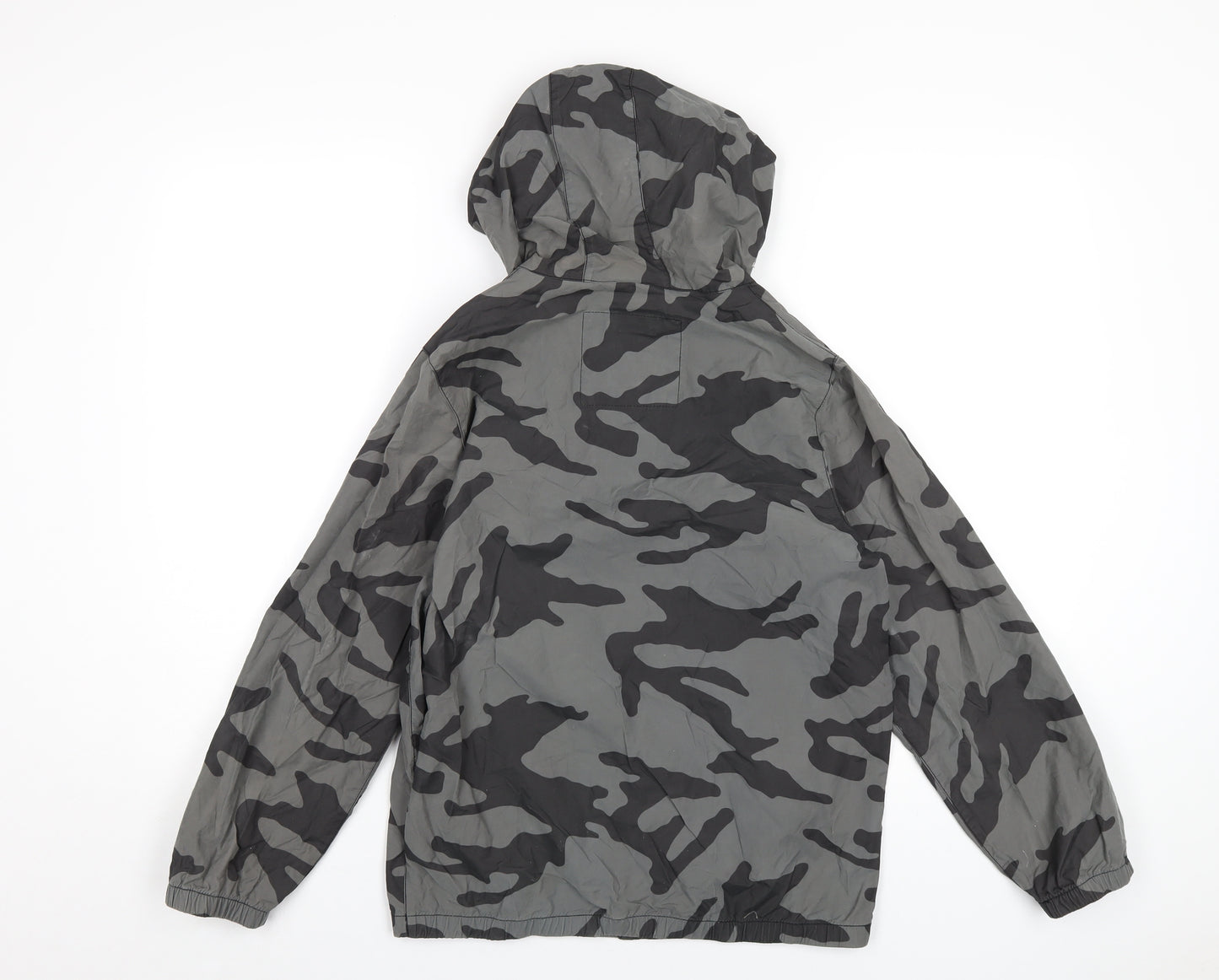 Gap Boys Grey Camouflage Rain Coat Coat Size 10 Years Zip