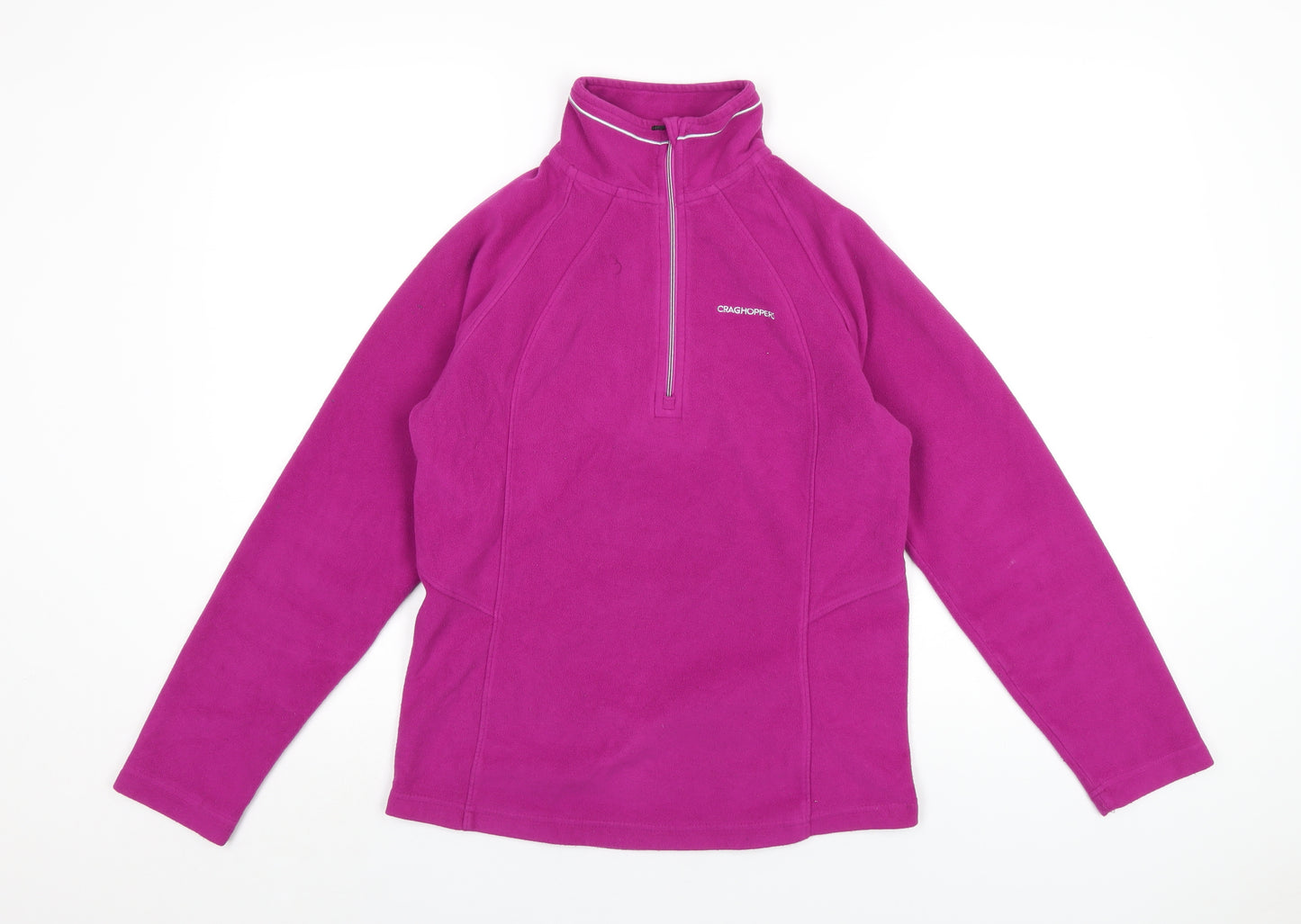 Craghoppers Womens Purple Polyester Pullover Sweatshirt Size 8 Zip