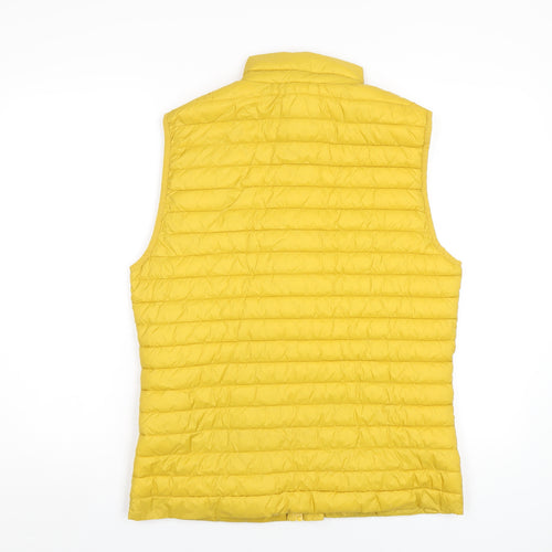 Joules Mens Yellow Gilet Waistcoat Size M Zip