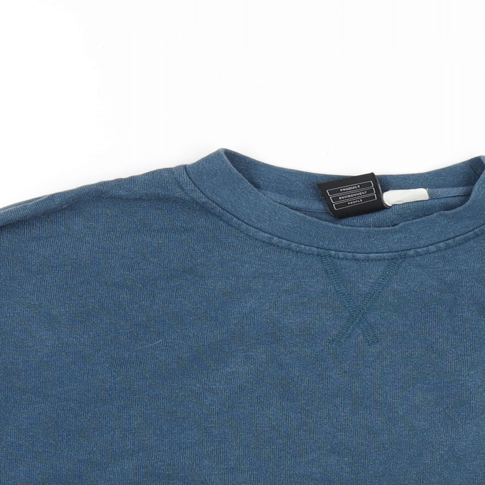 Tinisterre Womens Blue Hemp Pullover Sweatshirt Size 10 Pullover