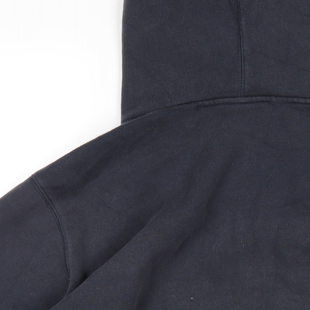 TOG24 Womens Blue Cotton Full Zip Hoodie Size 16 Zip