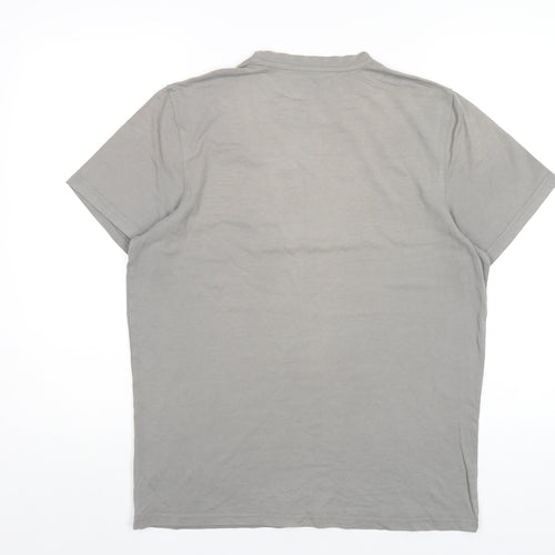 Mountain Warehouse Mens Grey Cotton T-Shirt Size M Round Neck