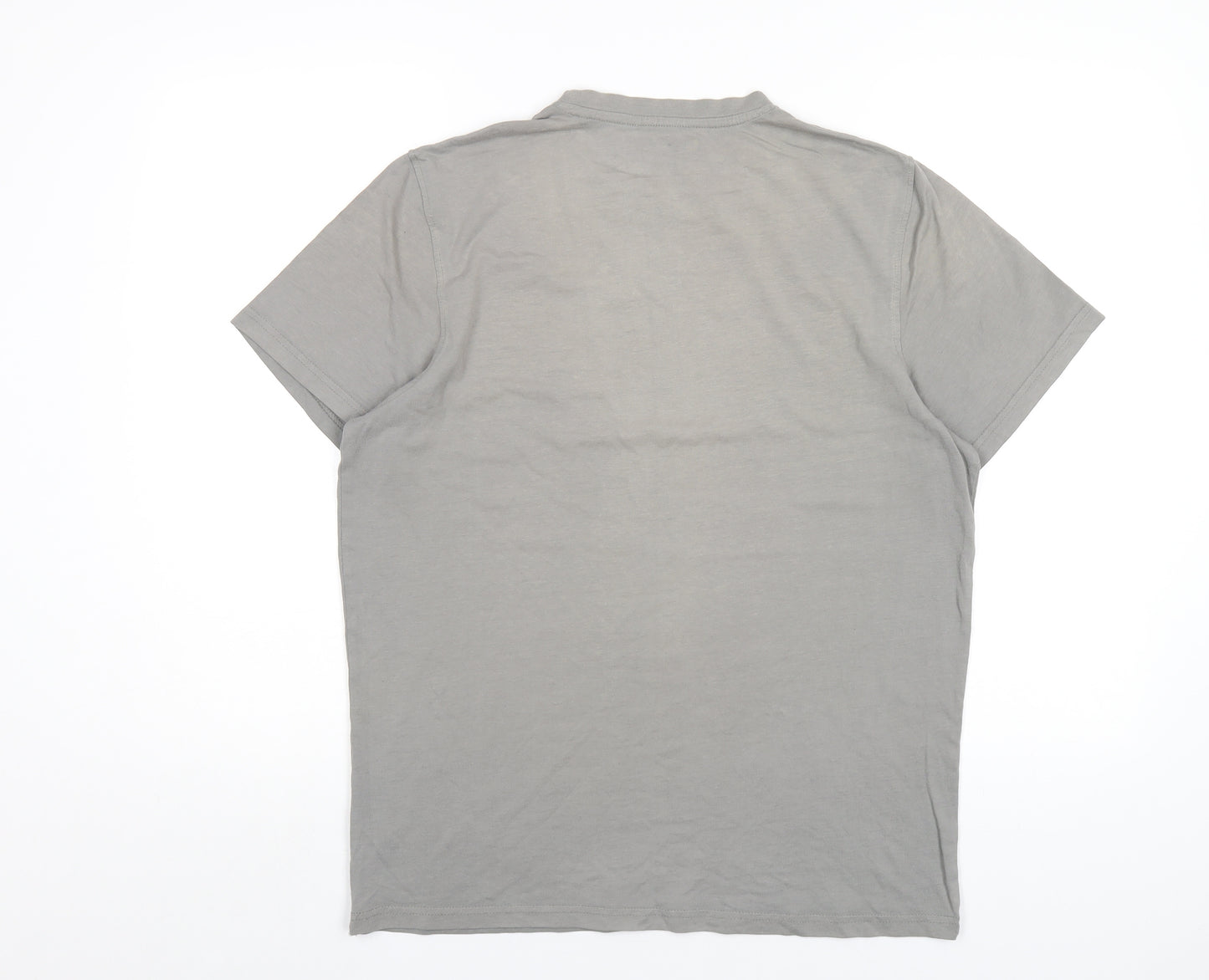 Mountain Warehouse Mens Grey Cotton T-Shirt Size M Round Neck