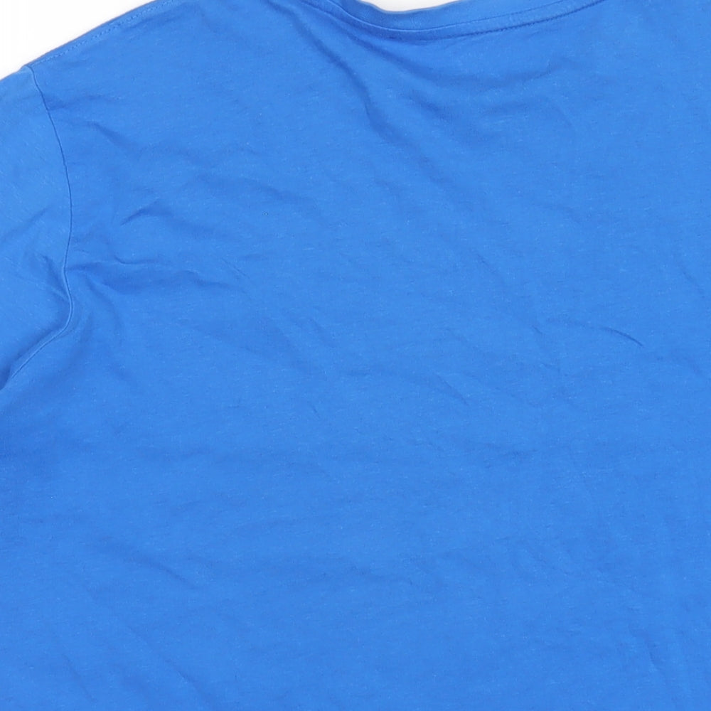 Dare 2B Mens Blue Cotton T-Shirt Size M Round Neck