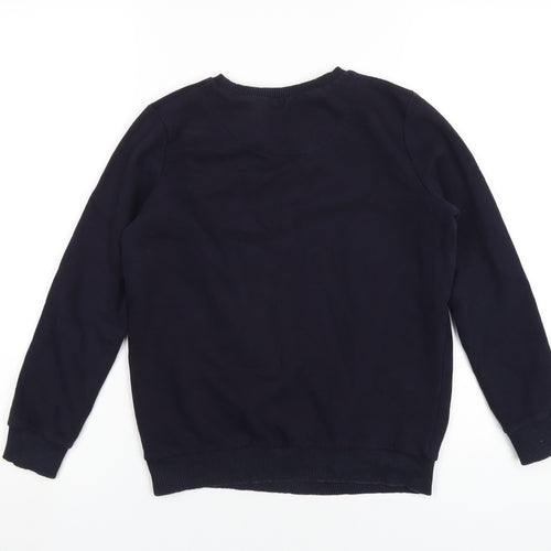 Hype Boys Blue Cotton Pullover Sweatshirt Size 11-12 Years Pullover