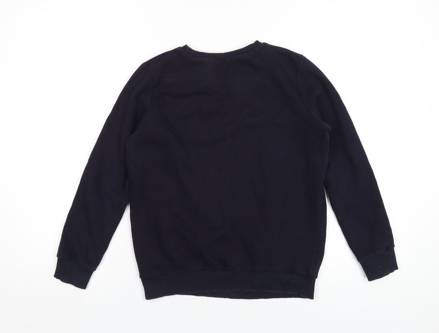 Hype Boys Blue Cotton Pullover Sweatshirt Size 11-12 Years Pullover