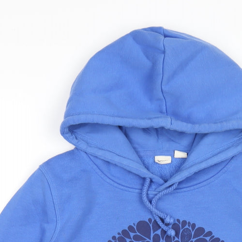 ROXY Womens Blue Cotton Pullover Hoodie Size S Pullover