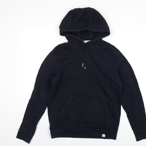 Norse Projects Mens Blue Cotton Pullover Hoodie Size M