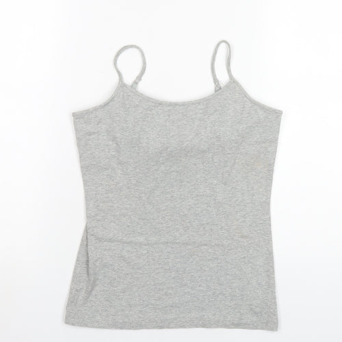 Gap Womens Grey Cotton Camisole T-Shirt Size M Scoop Neck